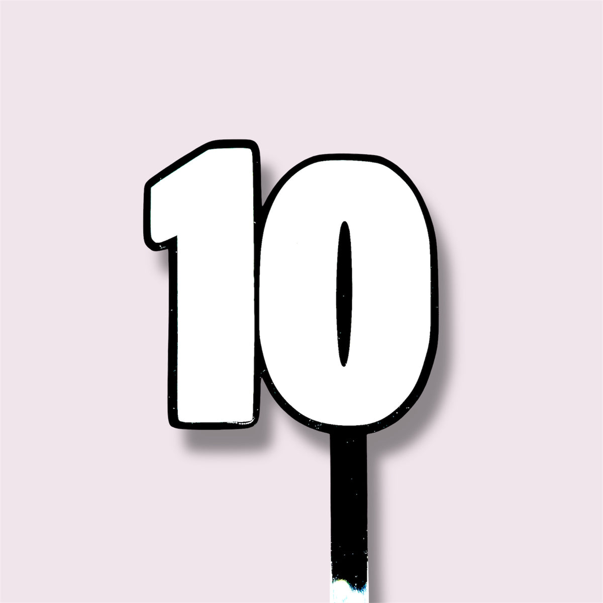 Acrylic Number Toppers