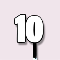 Acrylic Number Toppers