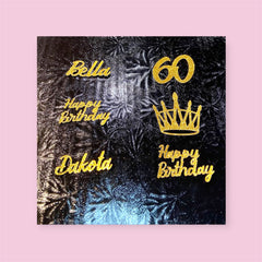 Cardstock Cupcake Toppers 1 dz