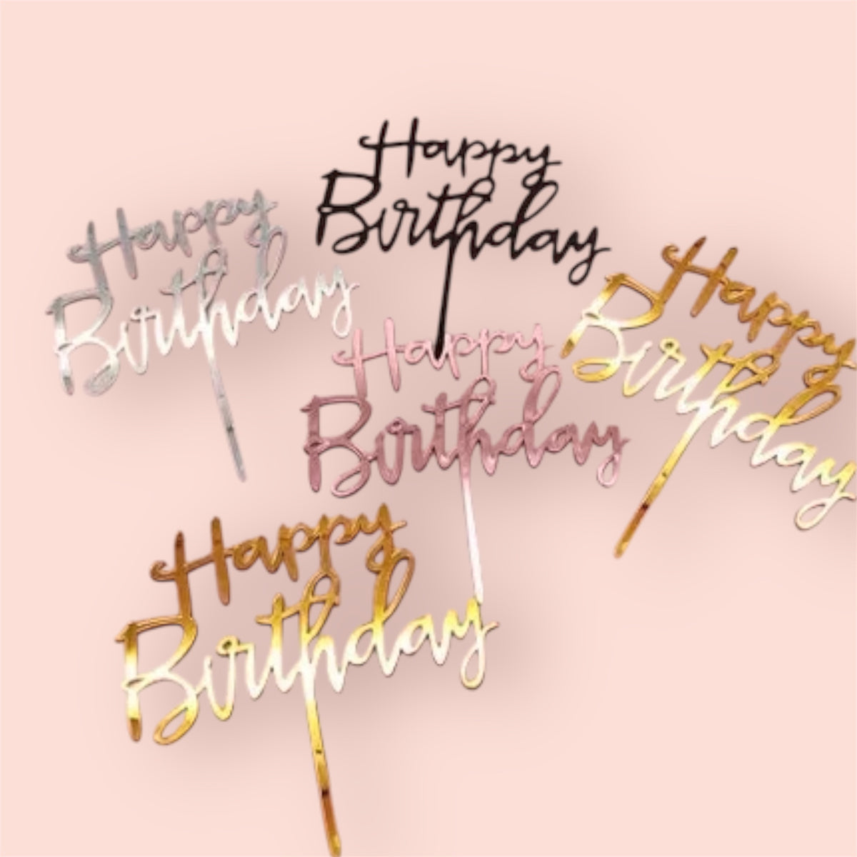 Generic Happy Birthday Topper (styles vary)