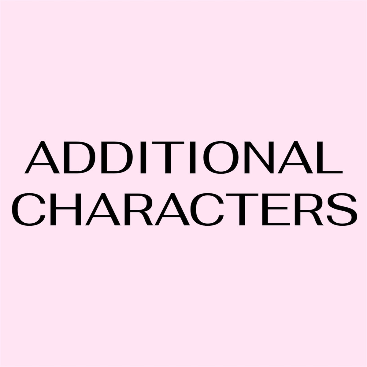 Additional Characters Cardstock