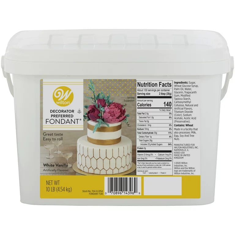 Wilton White fondant 20 lb